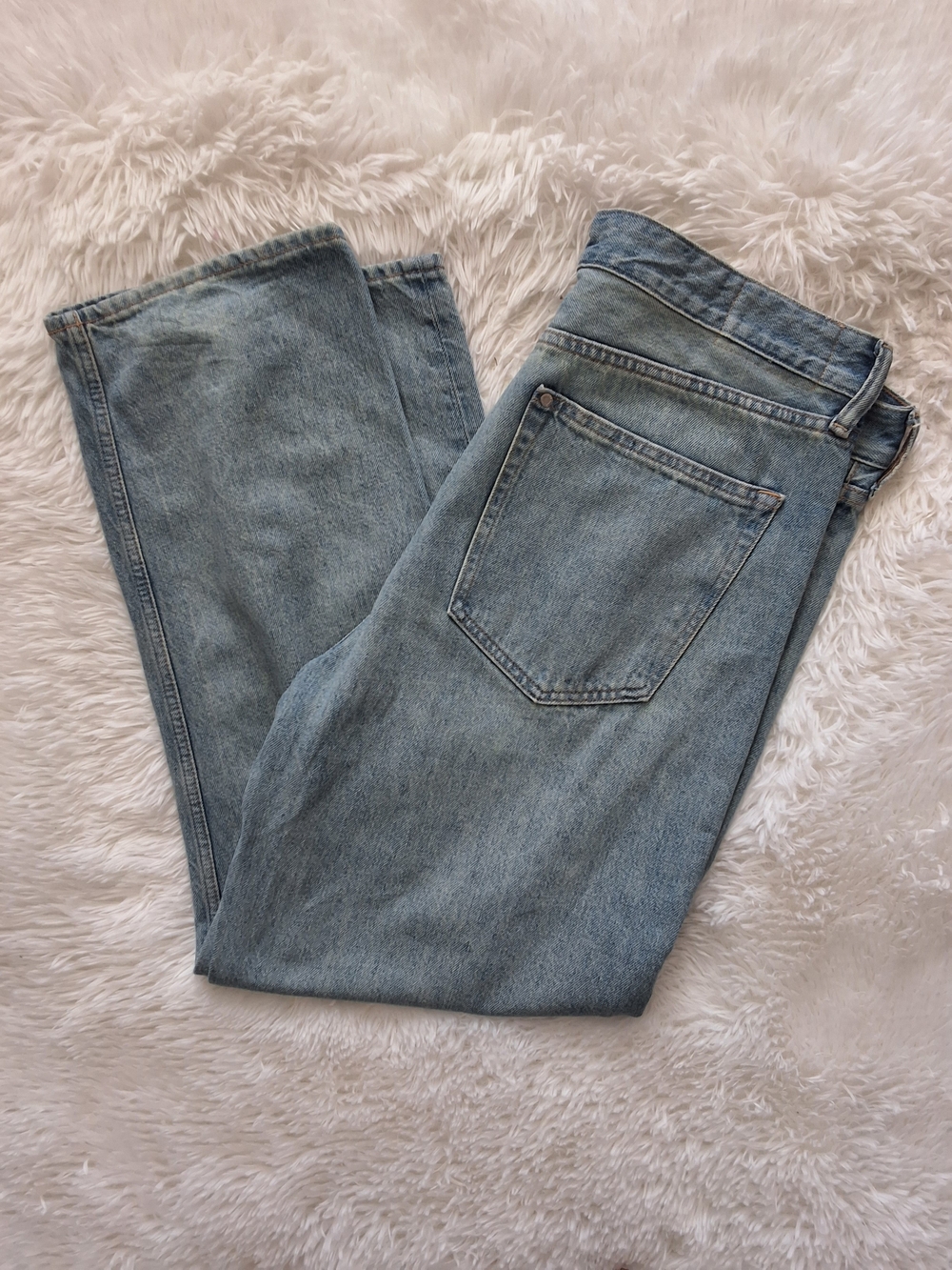 (34x32) H&M Loose Fit Light Denim Blue Men's Jeans